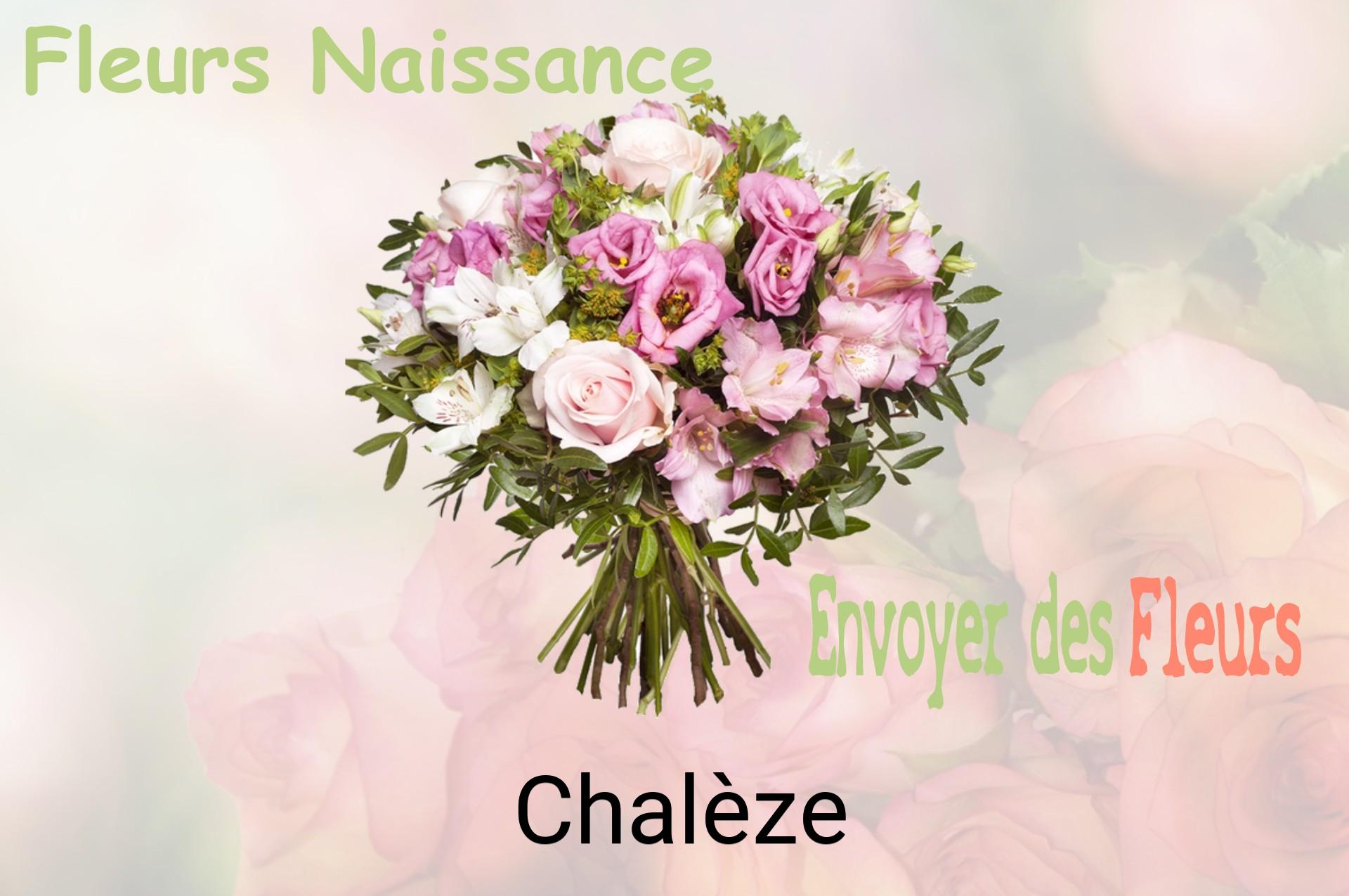 Bouquet de fleurs de naissance livré à Chalèze